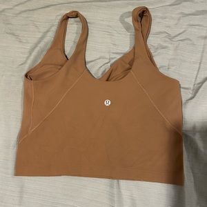 Lululemon Aline tank tan/gold